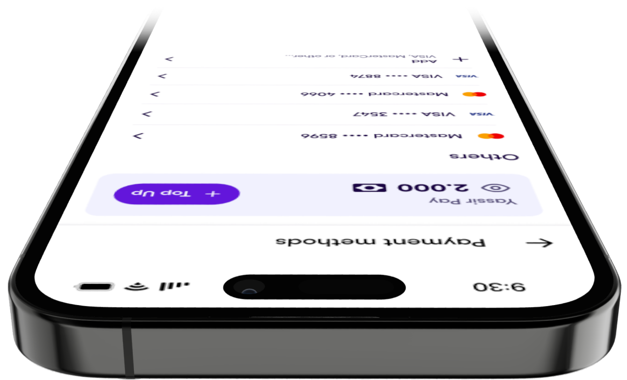 Mobile application interface showcase